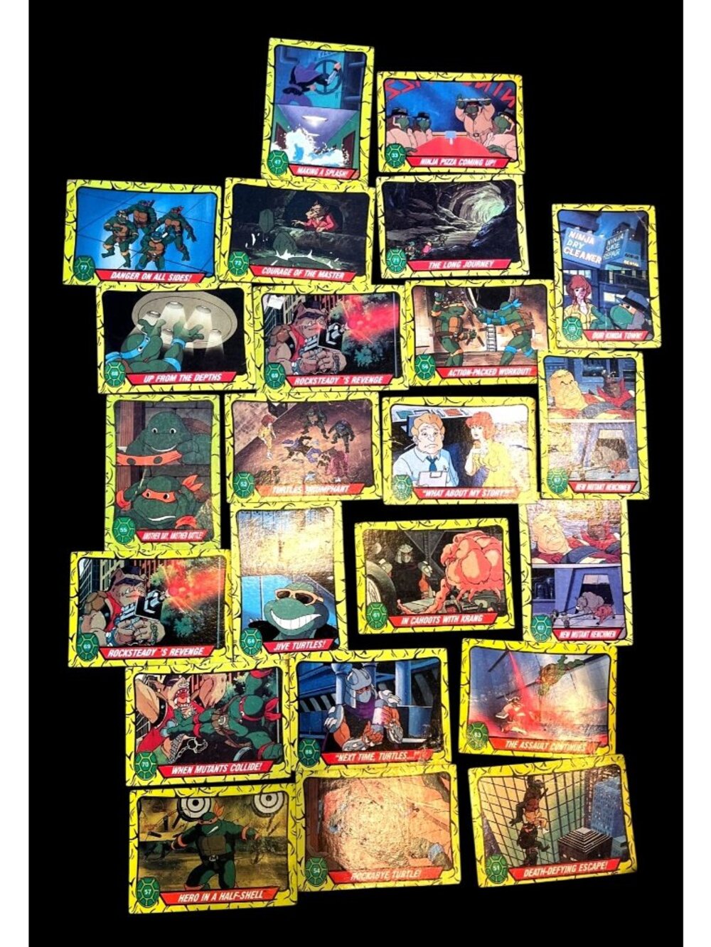 Teenage Mutant Ninja Turtles '90 Topps Cards Lot Of 77/88 Vtg Trading Cards Set - Picture 2 of 6
